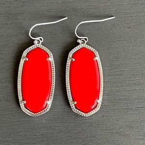 Kendra Scott Elle Earrings in Bright Red